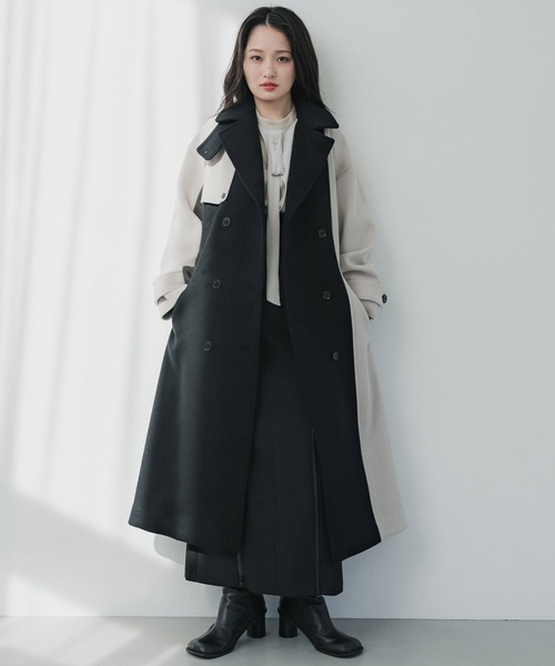 【セール】【WEB限定】ビッグカラーコート｜保温/撥水（ステンカラーコート）｜UNITED TOKYO（ユナイテッドトウキョウ）