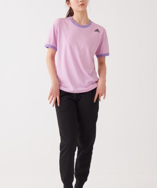 adidas（アディダス）の「adidas/アディダス ワンポイントロゴ Tシャツ 吸汗速乾（その他アンダーウェア/インナー・メンズ・ホワイト/オレンジ系その他/ネイビー/ブラック/ライラック・MEDIUM/LARGE/SMALL）」の18枚目の写真