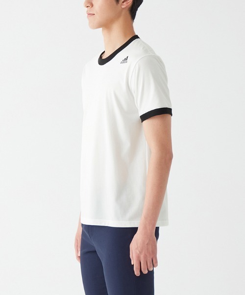 adidas（アディダス）の「adidas/アディダス ワンポイントロゴ Tシャツ 吸汗速乾（その他アンダーウェア/インナー・メンズ・ホワイト/オレンジ系その他/ネイビー/ブラック/ライラック・MEDIUM/LARGE/SMALL）」の17枚目の写真