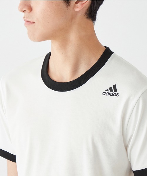adidas（アディダス）の「adidas/アディダス ワンポイントロゴ Tシャツ 吸汗速乾（その他アンダーウェア/インナー・メンズ・ホワイト/オレンジ系その他/ネイビー/ブラック/ライラック・MEDIUM/LARGE/SMALL）」の15枚目の写真