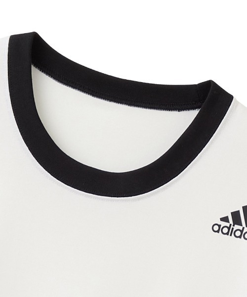 adidas（アディダス）の「adidas/アディダス ワンポイントロゴ Tシャツ 吸汗速乾（その他アンダーウェア/インナー・メンズ・ホワイト/オレンジ系その他/ネイビー/ブラック/ライラック・MEDIUM/LARGE/SMALL）」の13枚目の写真