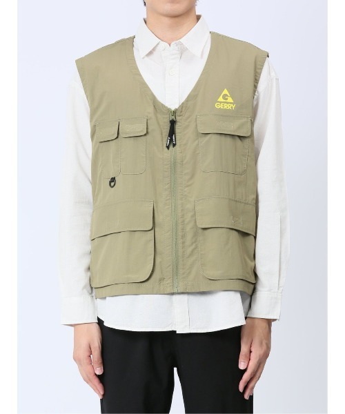 semantic design(セマンティックデザイン)の「【WEB限定販売】ジェリー/GERRYナイロンタフタ ベスト(ベスト・メンズ・カーキ/ブラック・LARGE/MEDIUM/X-LARGE)」の5枚目の写真