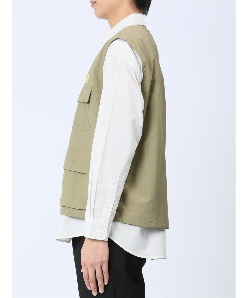 semantic design(セマンティックデザイン)の「【WEB限定販売】ジェリー/GERRYナイロンタフタ ベスト(ベスト・メンズ・カーキ/ブラック・LARGE/MEDIUM/X-LARGE)」の6枚目の写真