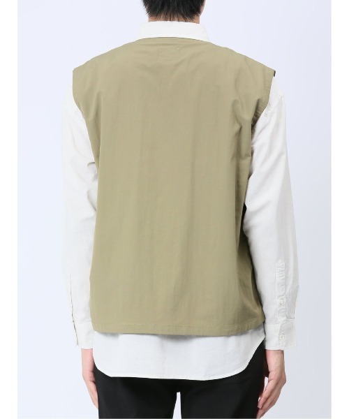 semantic design(セマンティックデザイン)の「【WEB限定販売】ジェリー/GERRYナイロンタフタ ベスト(ベスト・メンズ・カーキ/ブラック・LARGE/MEDIUM/X-LARGE)」の7枚目の写真