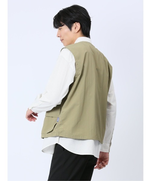 semantic design(セマンティックデザイン)の「【WEB限定販売】ジェリー/GERRYナイロンタフタ ベスト(ベスト・メンズ・カーキ/ブラック・LARGE/MEDIUM/X-LARGE)」の11枚目の写真