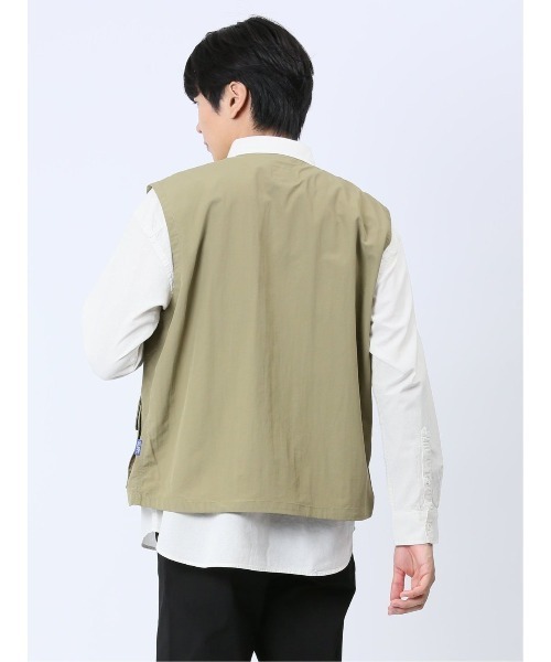 semantic design(セマンティックデザイン)の「【WEB限定販売】ジェリー/GERRYナイロンタフタ ベスト(ベスト・メンズ・カーキ/ブラック・LARGE/MEDIUM/X-LARGE)」の12枚目の写真
