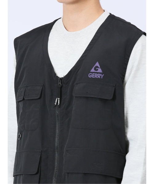semantic design(セマンティックデザイン)の「【WEB限定販売】ジェリー/GERRYナイロンタフタ ベスト(ベスト・メンズ・カーキ/ブラック・LARGE/MEDIUM/X-LARGE)」の19枚目の写真