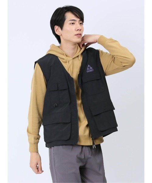 semantic design(セマンティックデザイン)の「【WEB限定販売】ジェリー/GERRYナイロンタフタ ベスト(ベスト・メンズ・カーキ/ブラック・LARGE/MEDIUM/X-LARGE)」の22枚目の写真