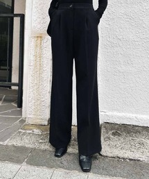 esutoreja | センタープレスワイドパンツ(スラックス)