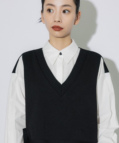 UNITED TOKYO（ユナイテッドトウキョウ）の「ニットドッキングシャツ