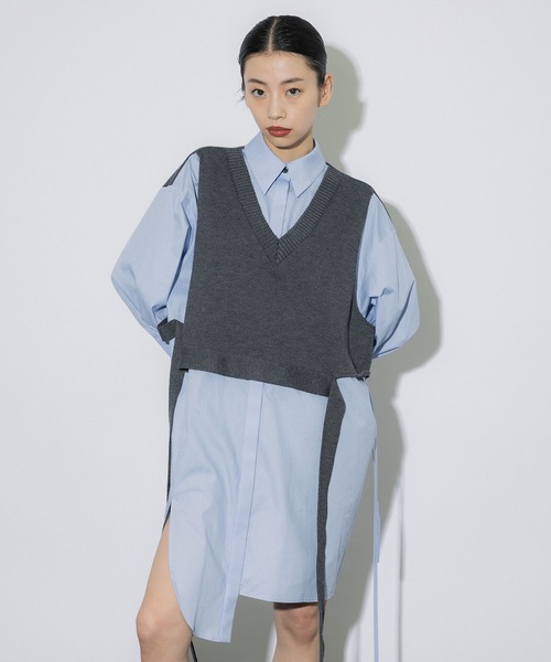 UNITED TOKYO（ユナイテッドトウキョウ）の「ニットドッキングシャツ