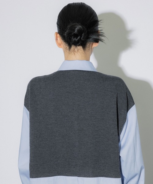 UNITED TOKYO（ユナイテッドトウキョウ）の「ニットドッキングシャツ