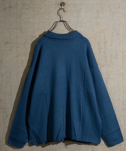 【セール】【i】透かし編み切替 ニットポロカーディガン（カーディガン/ボレロ）｜JOHN'S CLOSET（ジョンズクローゼット）