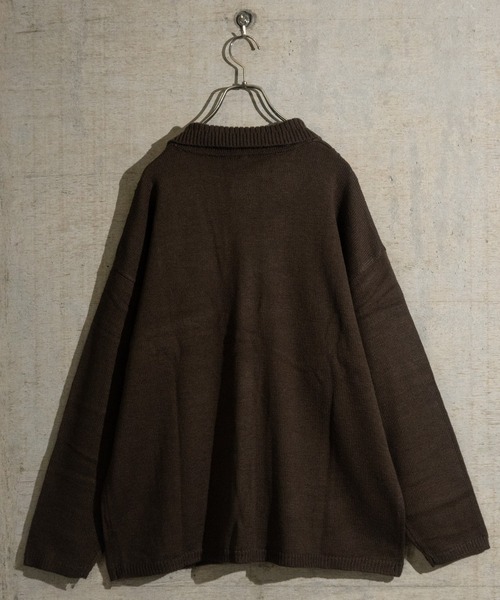 【セール】【i】透かし編み切替 ニットポロカーディガン（カーディガン/ボレロ）｜JOHN'S CLOSET（ジョンズクローゼット）