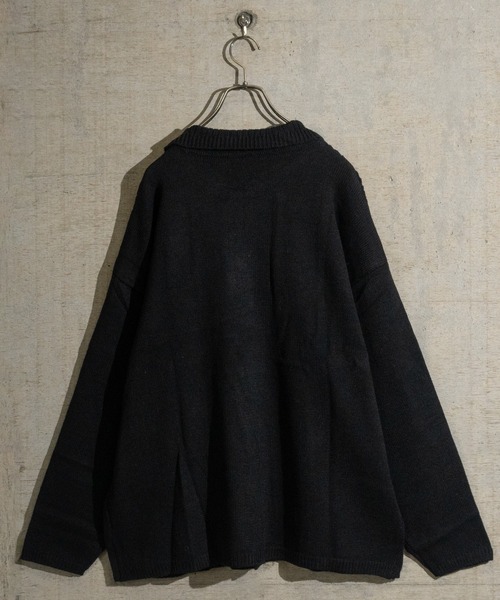 【セール】【i】透かし編み切替 ニットポロカーディガン（カーディガン/ボレロ）｜JOHN'S CLOSET（ジョンズクローゼット）