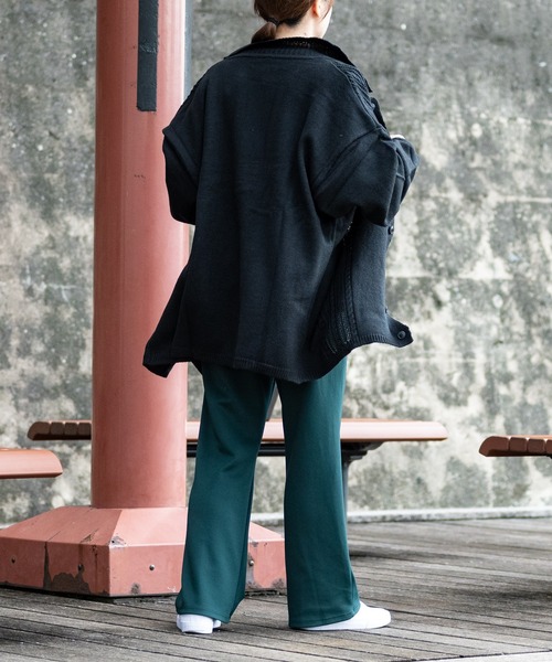 【セール】【i】透かし編み切替 ニットポロカーディガン（カーディガン/ボレロ）｜JOHN'S CLOSET（ジョンズクローゼット）
