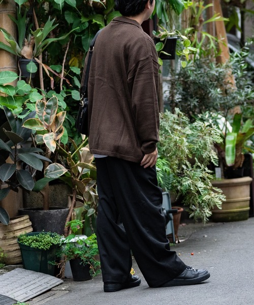 【セール】【i】透かし編み切替 ニットポロカーディガン（カーディガン/ボレロ）｜JOHN'S CLOSET（ジョンズクローゼット）