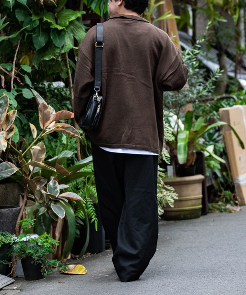 【セール】【i】透かし編み切替 ニットポロカーディガン（カーディガン/ボレロ）｜JOHN'S CLOSET（ジョンズクローゼット）