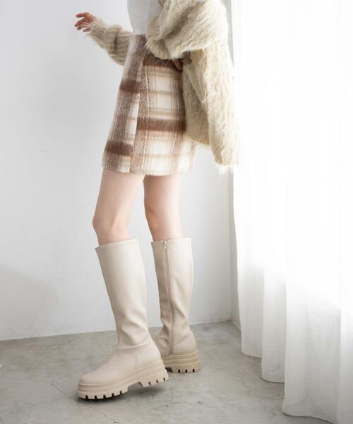 WEGO（ウィゴー）の「WEGO/シャギーチェックミニスカート（スカート・レディース・ベージュ系その他2/ブルー系その他2・FREE）」の18枚目の写真