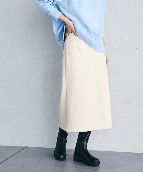 Juze（ジュゼ）の「リサイクルレザータンクソールストレッチブーツ（ブーツ・レディース・オフホワイト/ブラック・LL/L/S/M）」の14枚目の写真