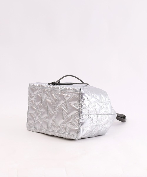 COOCO（クーコ）の「星柄キルティング２ＷＡＹ巾着トートバッグ／Ａ４対応（トートバッグ・レディース・ブロンズ/シルバー/ブラック・9）」の12枚目の写真