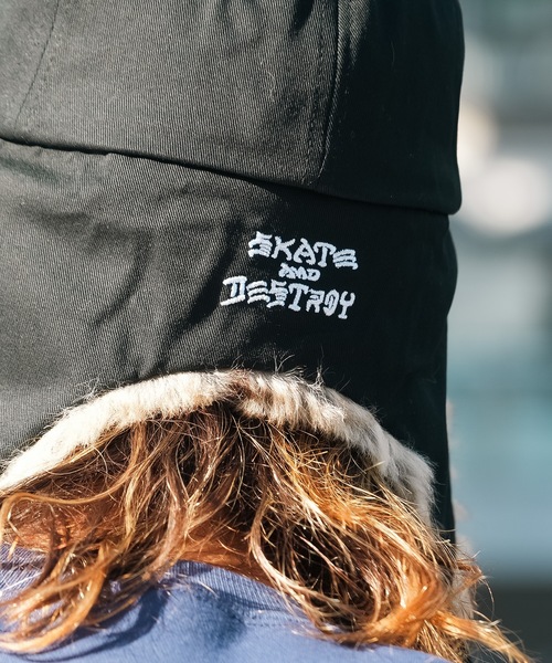 THRASHER（スラッシャー）の「HOMETOWN FLIGHT CAP/スラッシャーフライトキャップ(帽子)（キャップ・メンズ・ブラック・58cm）」の8枚目の写真