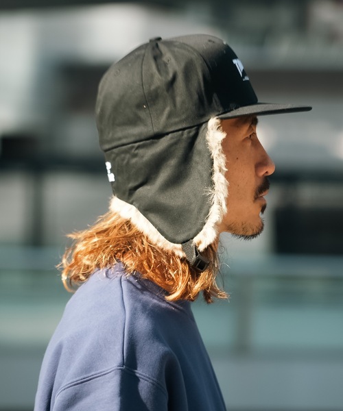 THRASHER（スラッシャー）の「HOMETOWN FLIGHT CAP/スラッシャーフライトキャップ(帽子)（キャップ・メンズ・ブラック・58cm）」の9枚目の写真
