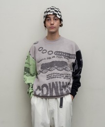 BAL | 【BAL（バル）/2024春夏】JACQUARD COTTON CREWNECK SWEATER(ニット/セーター)