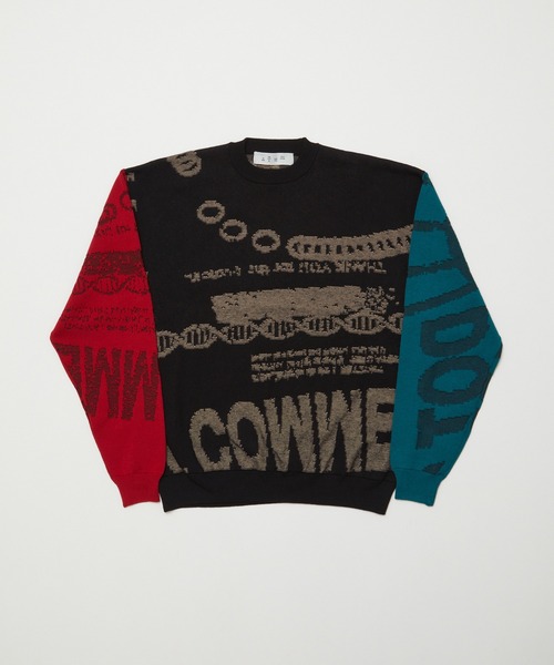 BAL（バル）の「【BAL（バル）/2024春夏】JACQUARD COTTON CREWNECK SWEATER（ニット/セーター・メンズ・グレー/ブラック・1/2/3）」の14枚目の写真