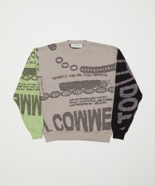 BAL（バル）の「【BAL（バル）/2024春夏】JACQUARD COTTON CREWNECK SWEATER（ニット/セーター・メンズ・グレー/ブラック・1/2/3）」の16枚目の写真