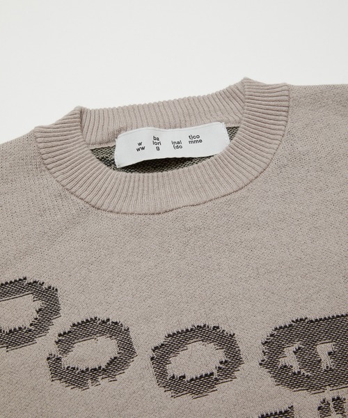BAL（バル）の「【BAL（バル）/2024春夏】JACQUARD COTTON CREWNECK SWEATER（ニット/セーター・メンズ・グレー/ブラック・1/2/3）」の18枚目の写真