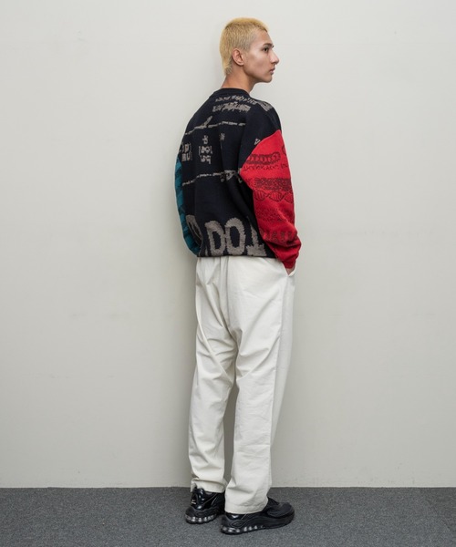 BAL（バル）の「【BAL（バル）/2024春夏】JACQUARD COTTON CREWNECK SWEATER（ニット/セーター・メンズ・グレー/ブラック・1/2/3）」の13枚目の写真