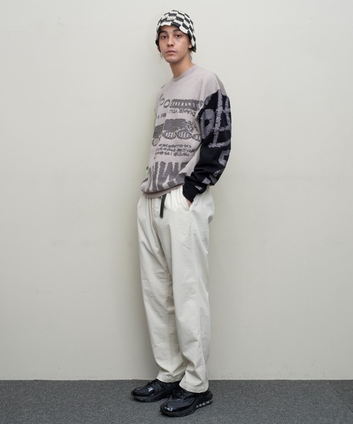 BAL（バル）の「【BAL（バル）/2024春夏】JACQUARD COTTON CREWNECK SWEATER（ニット/セーター・メンズ・グレー/ブラック・1/2/3）」の10枚目の写真