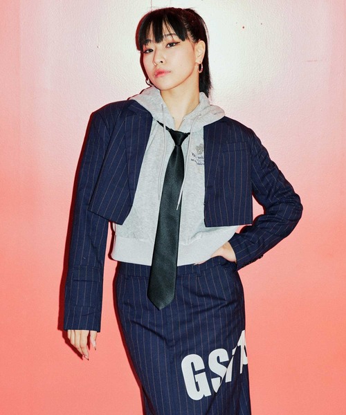 ANNA SUI NYC（アナ スイ エヌ ワイ シー）の「ANNA SUI NYC サブウェイ ジャケット 【SP】（その他アウター・レディース・グレー/ネイビー・FREE）」の4枚目の写真