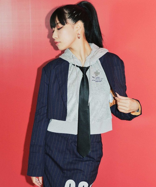 ANNA SUI NYC（アナ スイ エヌ ワイ シー）の「ANNA SUI NYC サブウェイ ジャケット 【SP】（その他アウター・レディース・グレー/ネイビー・FREE）」の3枚目の写真