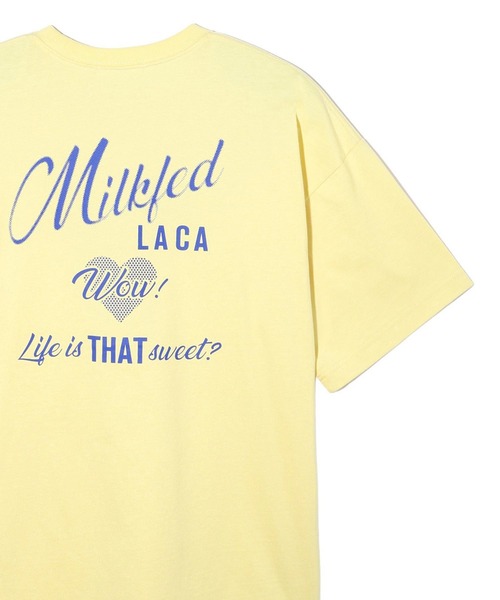 MILKFED.(ミルクフェド)の「RETRO LOGO S/S TEE(Tシャツ/カットソー・レディース・ライトイエロー/ライトピンク/オフホワイト・L/M)」の3枚目の写真