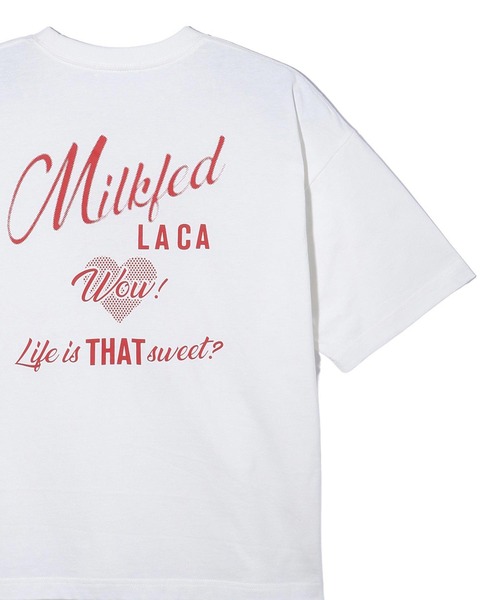 MILKFED.(ミルクフェド)の「RETRO LOGO S/S TEE(Tシャツ/カットソー・レディース・ライトイエロー/ライトピンク/オフホワイト・L/M)」の14枚目の写真