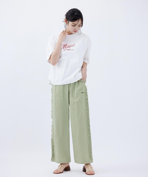 MILKFED.(ミルクフェド)の「RETRO LOGO S/S TEE(Tシャツ/カットソー・レディース・ライトイエロー/ライトピンク/オフホワイト・L/M)」の17枚目の写真