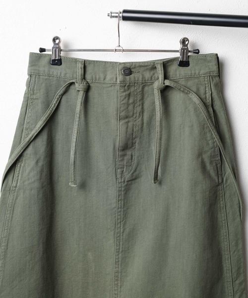 CIMARRON（シマロン）の「『CIMARRON JEANS』  LONG SKIRT（スカート・レディース・オレンジ/グリーン・26/25）」の9枚目の写真