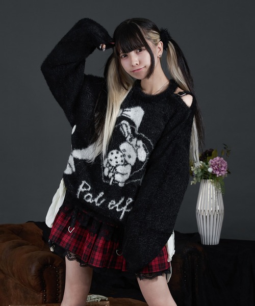Pal elfy（パルエルフィー）の「肩開きニットプルオーバー（ニット