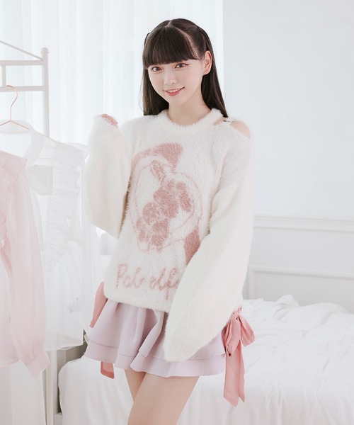 Pal elfy（パルエルフィー）の「肩開きニットプルオーバー（ニット