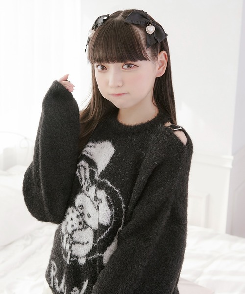 Pal elfy（パルエルフィー）の「肩開きニットプルオーバー（ニット