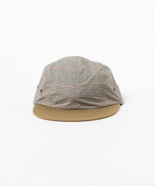 BEAMS PLUS（ビームスプラス）の「BEAMS PLUS / ポリエステル レーヨン チェック フィッシング キャップ（キャップ・メンズ・ベージュ/オリーブ・ONE SIZE）」の3枚目の写真