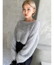 EMODA | ワイドルーズグリッターニット(ニット/セーター)