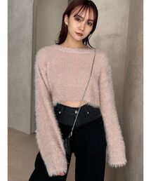 EMODA | ワイドルーズグリッターニット(ニット/セーター)