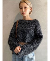 EMODA | ワイドルーズグリッターニット(ニット/セーター)