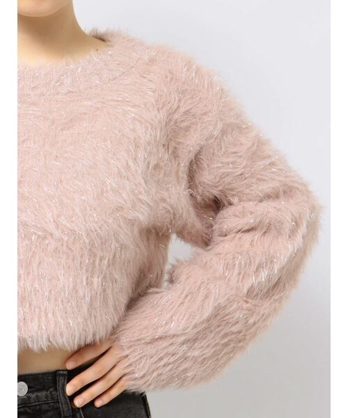 EMODA（エモダ）の「ワイドルーズグリッターニット（ニット/セーター・レディース・アイボリー/ピンク/ブラック/グレー・FREE）」の20枚目の写真