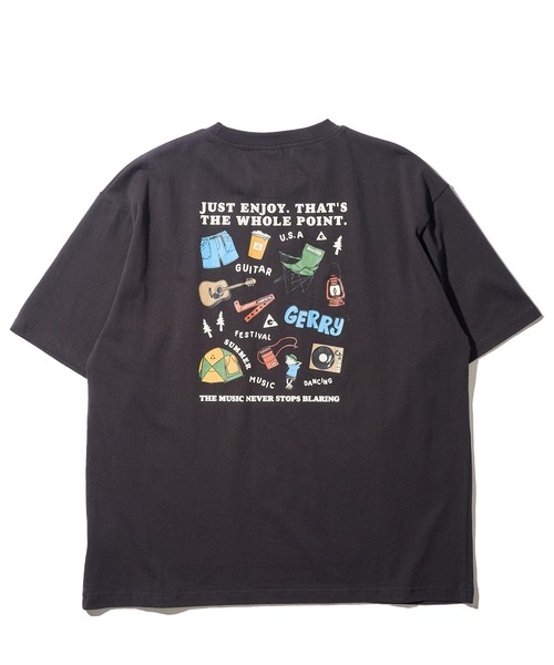 GERRY(ジェリー)の「【GERRY/ジェリー】ヘビーウエイト天竺バックプリントTシャツ(Tシャツ/カットソー・メンズ・ホワイト/カーキ/チャコールグレー/ブルー・MEDIUM/LARGE/X-LARGE)」の7枚目の写真