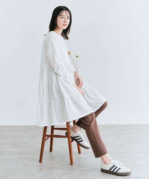 kirakiraShop(キラキラショップ)の「ティアード チュニック カットソー(Tシャツ/カットソー・レディース・ブラック/ネイビー/オフホワイト/杢グレー/ブルー/チャコール・FREE)」の17枚目の写真