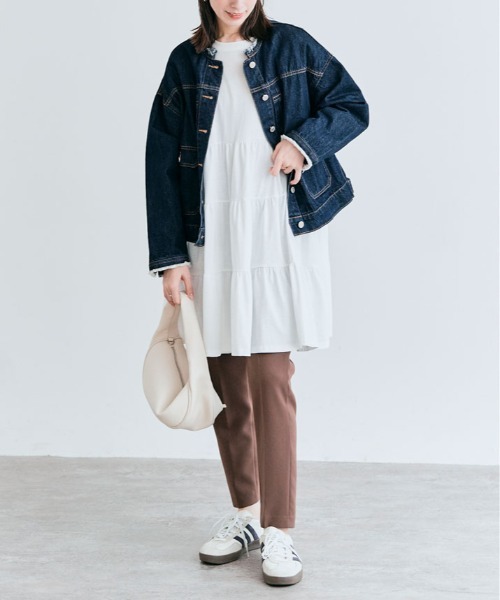kirakiraShop(キラキラショップ)の「ティアード チュニック カットソー(Tシャツ/カットソー・レディース・ブラック/ネイビー/オフホワイト/杢グレー/ブルー/チャコール・FREE)」の22枚目の写真
